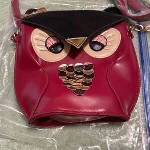 te Owl Crossbody Purse – Small Faux Leather Shoulder Bag